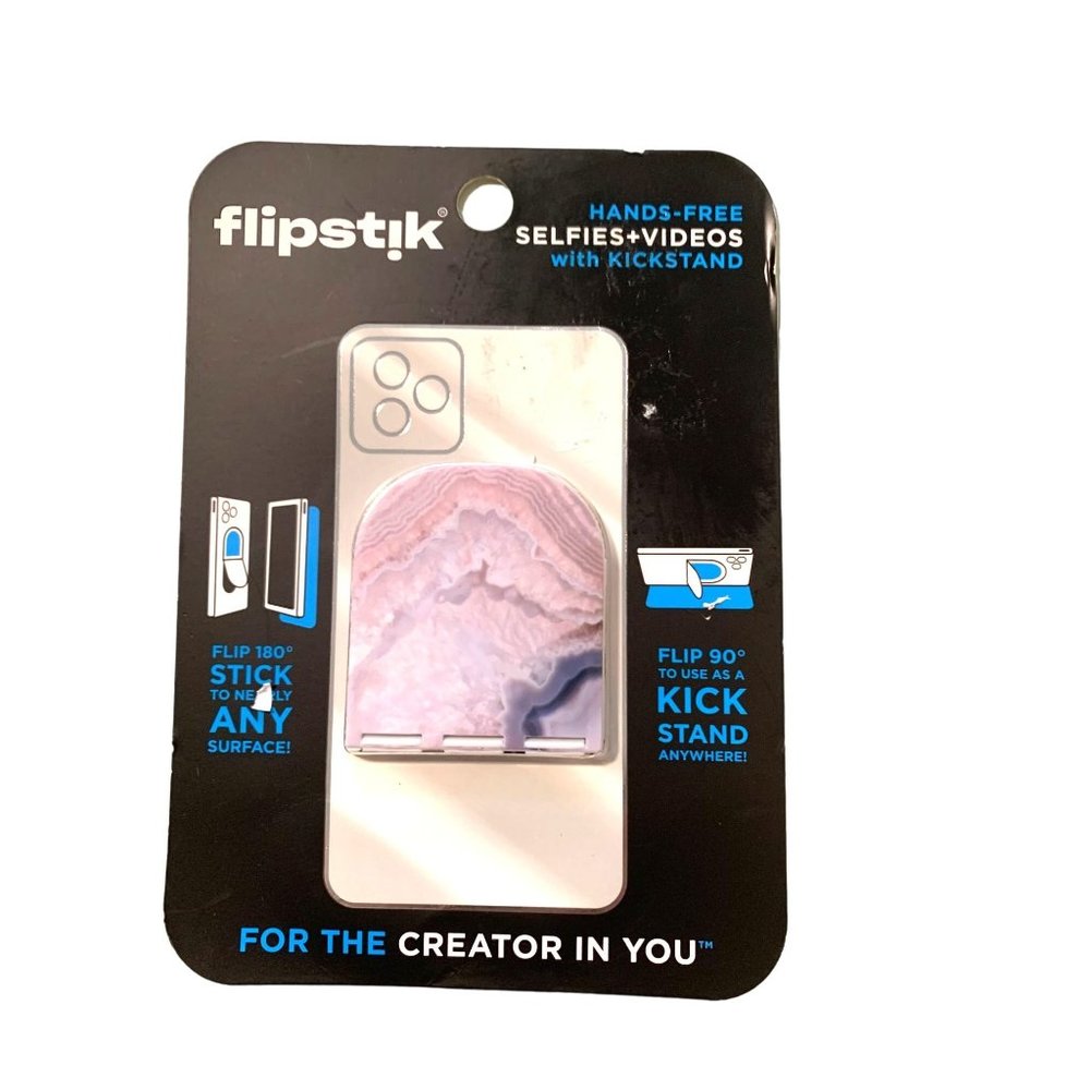 Flipstik hands free selfies + videos with kickstand for phones and cases